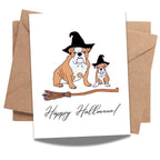 Funny Halloween Greeting Card Spooky Ghost & Pumpkin Joke Design for Men, Women, Kids, Friends, Coworkers – Handmade in USA