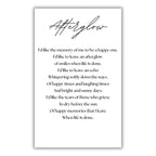 Custom Funeral Memorial Cards – Double-Sided with Photo, Prayer & Poem, Personalized Tribute Keepsakes, Remembrance, Sympathy, Comfort, Funeral Favors