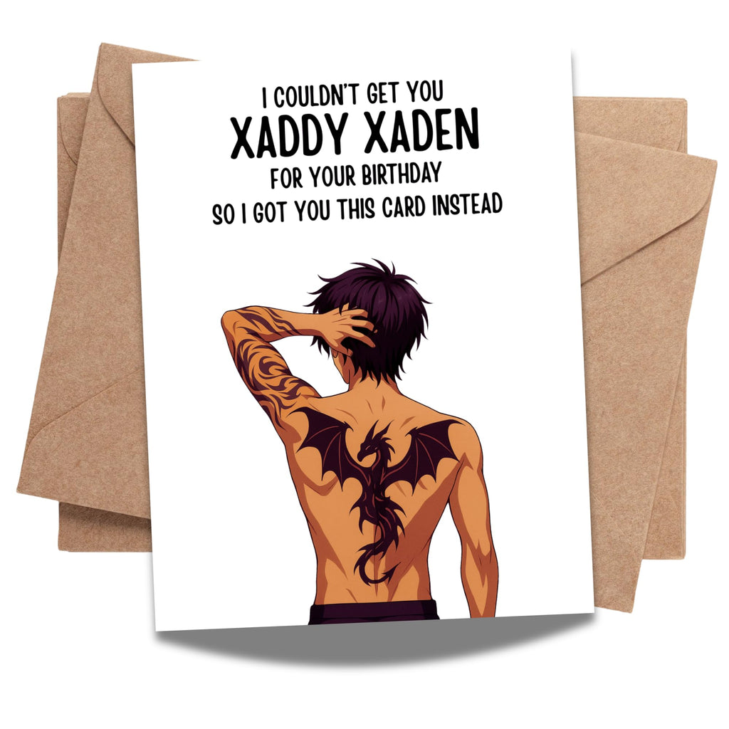 Funny Birthday Card I Couldn’t Get You Xaddy Xaden So Here’s This Card Hilarious Greeting for Men Women Friends Coworkers Handmade in USA