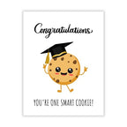 Funny Graduation Card You’re One Smart Cookie Cute Congrats Gift for Graduate, Her, Him, Friend, Sister, Cousin, Student – Handmade in USA