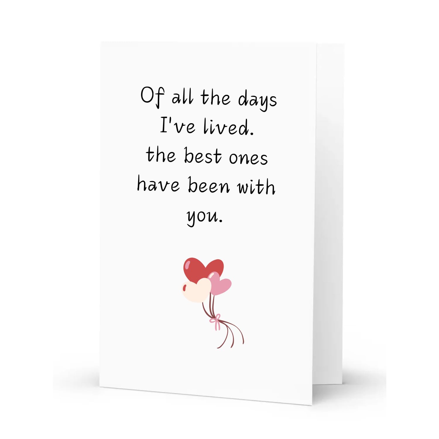 Love Card for Wife or Husband | Romantic Valentine’s Card for Girlfriend or Boyfriend | Cute Anniversary Card | Thoughtful Love Card for Him or Her