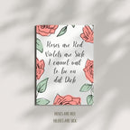 Funny Naughty Postcard for Him – Roses Are Red Violets Are Sick I Cannot Wait to Be on Dat D. – Flirty & Cheeky Gift for Boyfriend or Husband – 4.25” x 5.5”