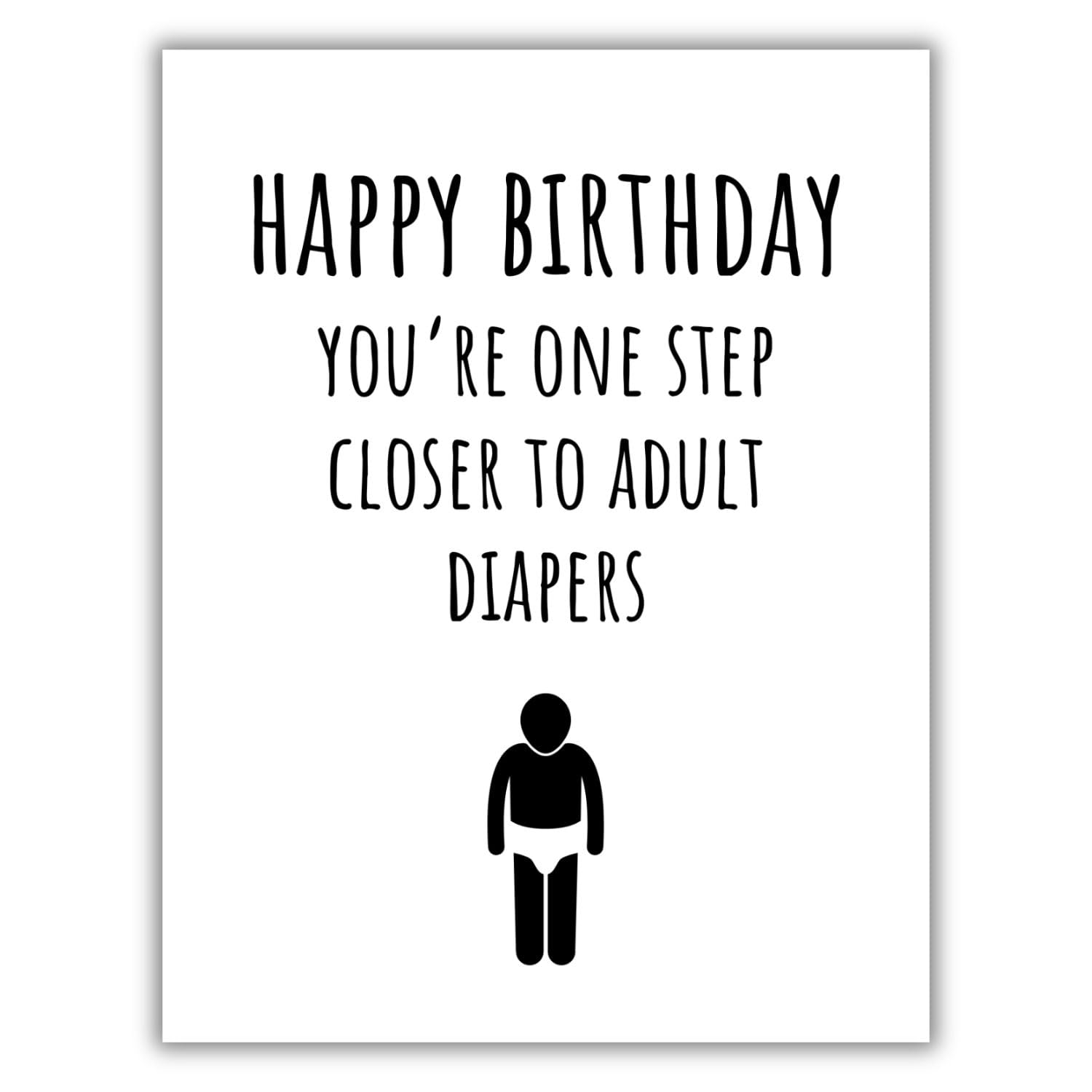 Funny Birthday Card for Friend, Coworker, or Family – Hilarious Gag Gift – Sarcastic and Witty Birthday Greeting for Him or Her – Fun and Unique Party Surprise