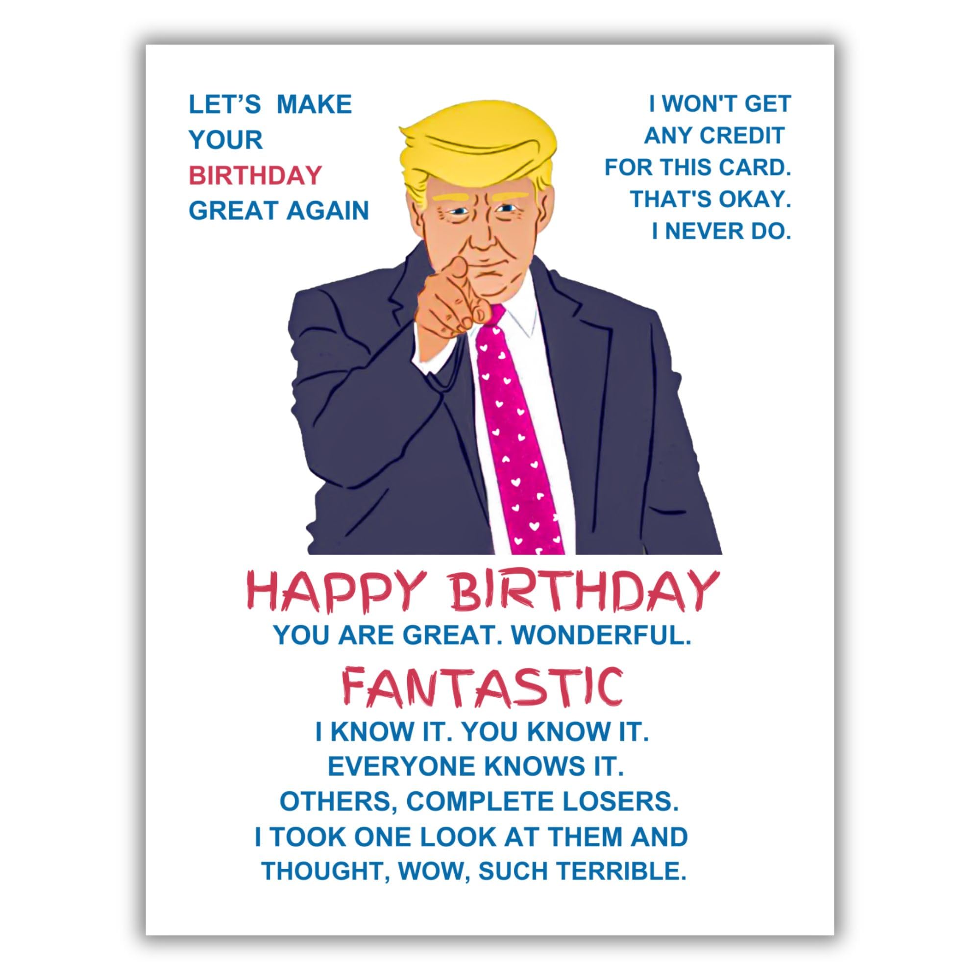 Best Birthday Ever Trump Card – Funny Rude Birthday Card for Friends & Her – Hilarious Donald Trump Bday Gift – Perfect for Laughs & Celebrations!