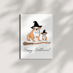 Funny Halloween Greeting Card Spooky Ghost & Pumpkin Joke Design for Men, Women, Kids, Friends, Coworkers – Handmade in USA