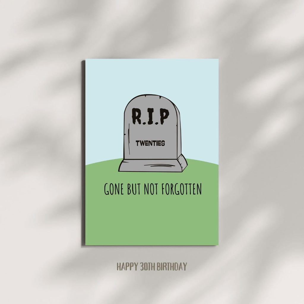 Funny Birthday Cards for Men and Women – Handmade in the USA – Happy 30th Birthday Gifts for Friends – Includes 1 Card & 1 Envelope – Fun Greeting Card for Him or Her