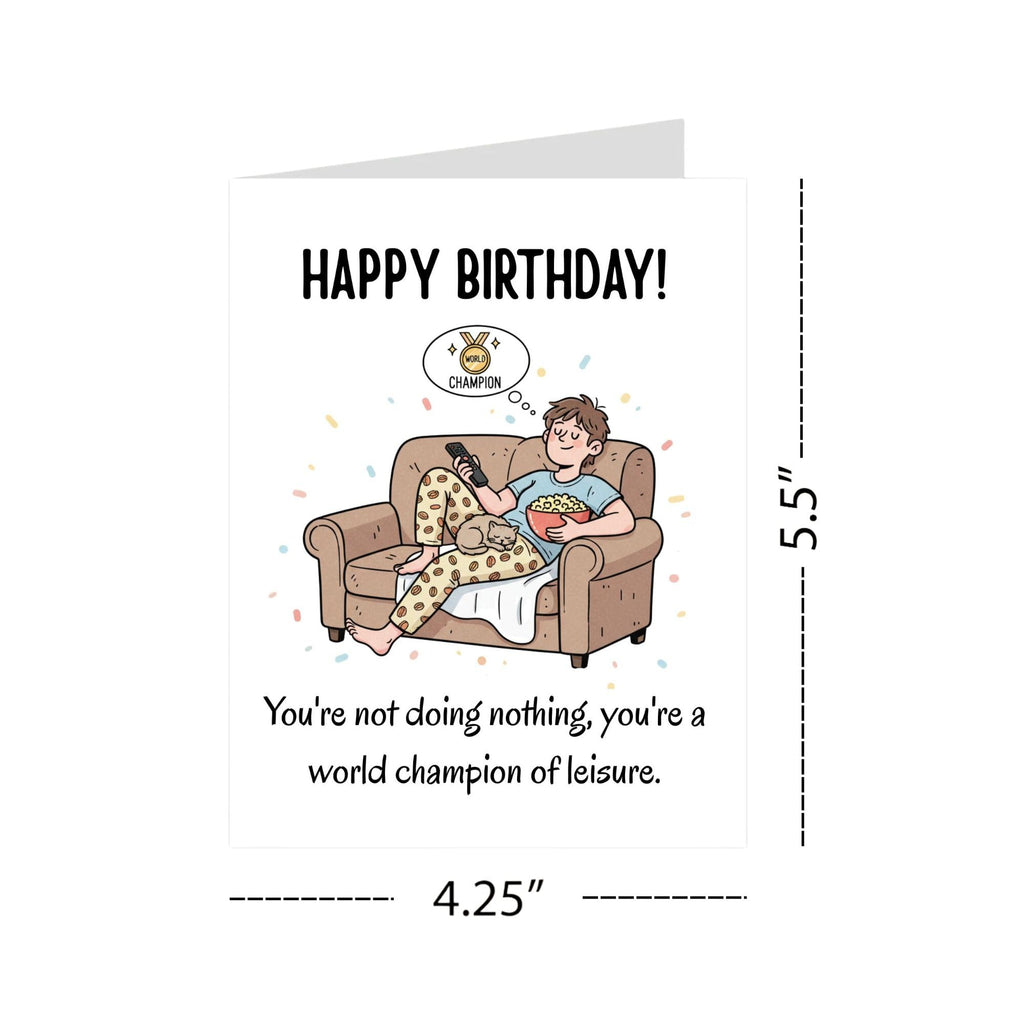 Funny Adult Humor Birthday Card for Men and Women Sarcastic Handmade Greeting Card Hilarious Gift for Friends, Coworkers Him or Her Handmade in USA