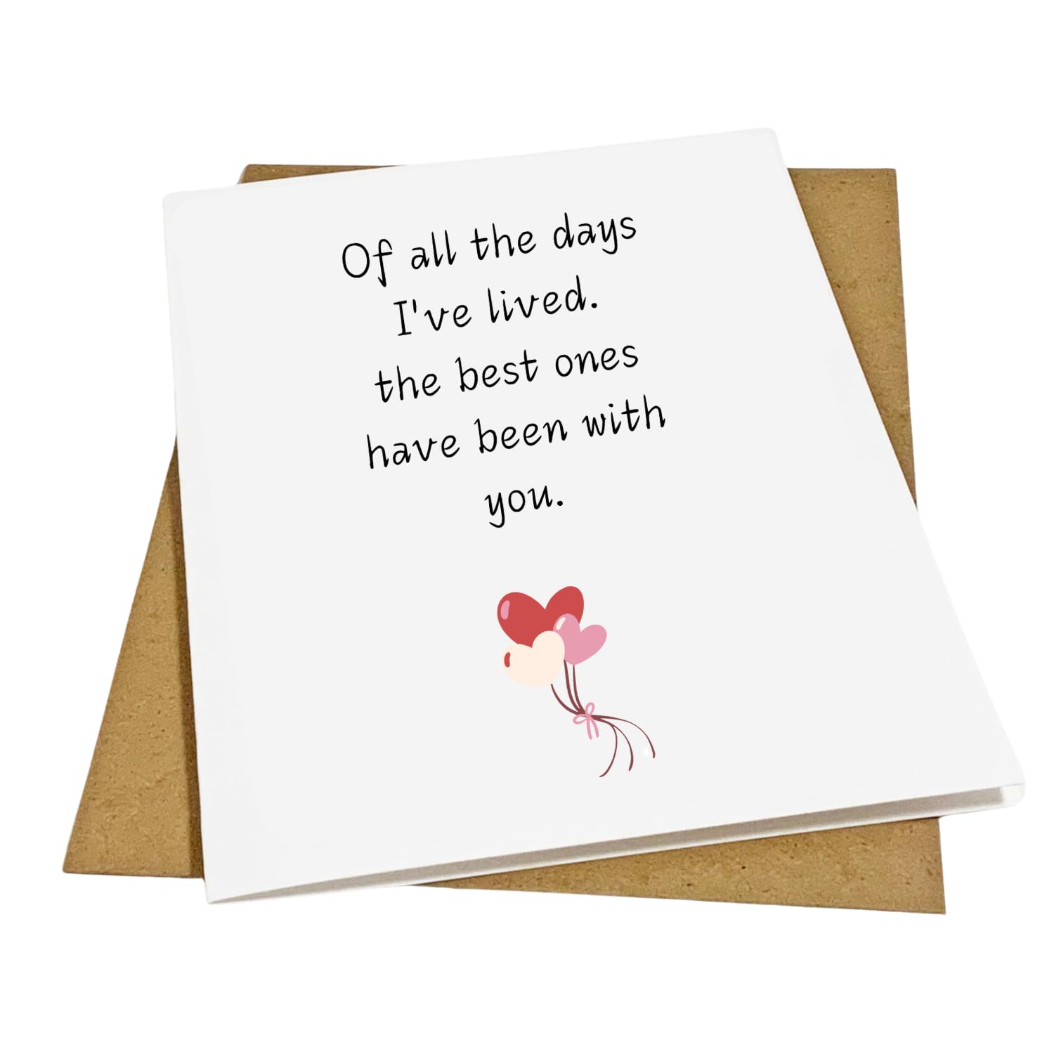 Love Card for Wife or Husband | Romantic Valentine’s Card for Girlfriend or Boyfriend | Cute Anniversary Card | Thoughtful Love Card for Him or Her