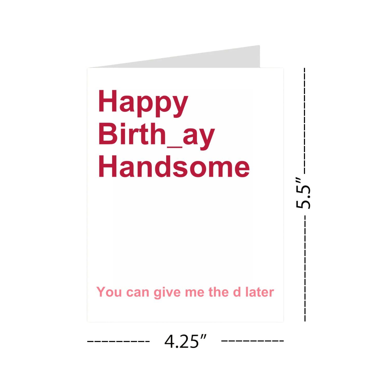Funny Birthday Card Hilarious Birthday Gifts for Men, Husband, Boyfriend, Fiancé, Him Unique Happy Bday Cards Joke Greeting Card for His Birthday Laughs