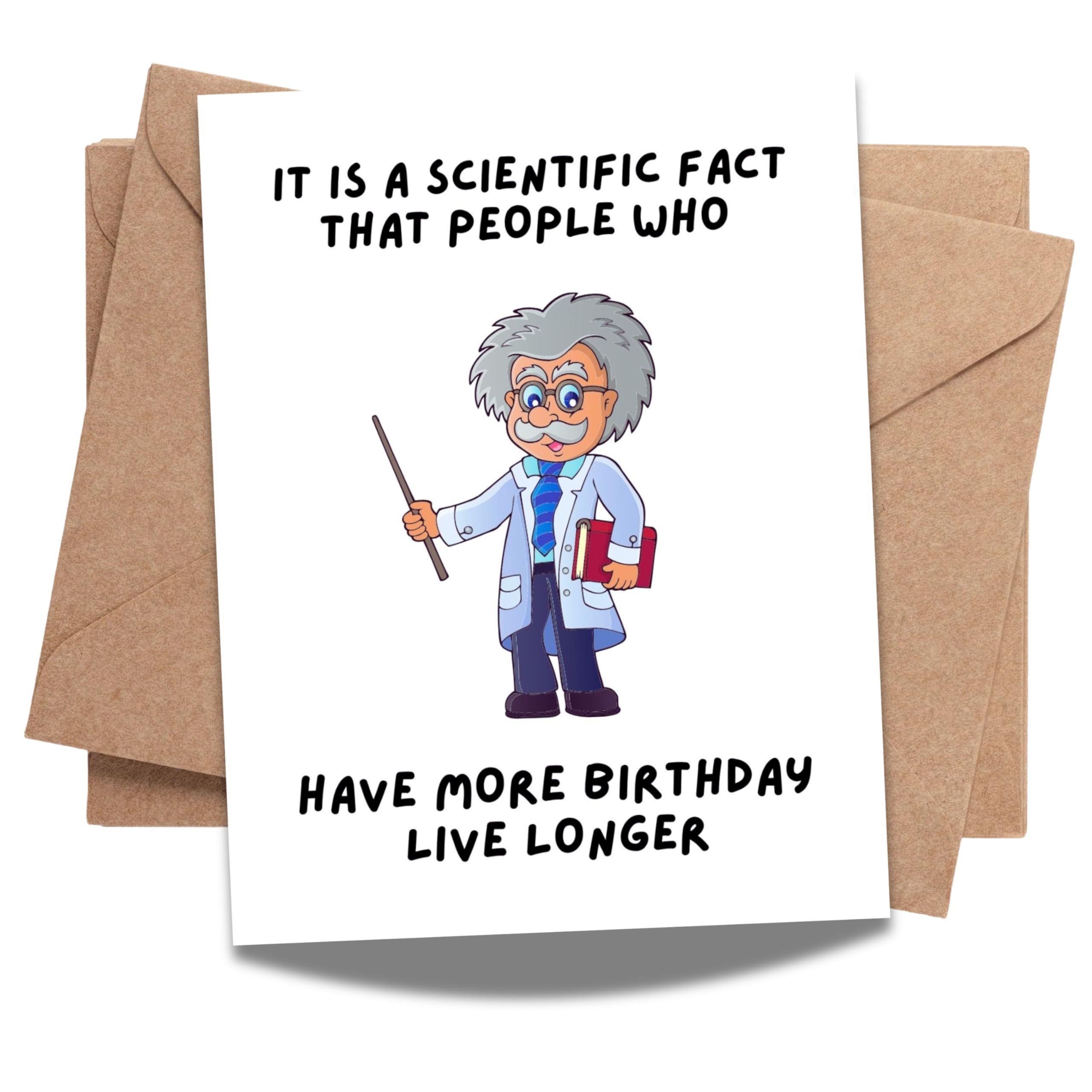 Hilarious Birthday Card for Men, Women & Kids – Funny Greeting for Siblings, Friends & Coworkers – Cool Handmade Birthday Card Gift USA