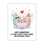 Cute Birthday Party Card Compatible with Labubu Birthday Theme Handmade Collectible-Inspired Greeting Card for Men Women Kids Friends Unique Gift