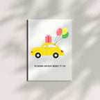 Delivering Birthday Wishes to You Card Funny Greeting Card for Men, Women, Kids, Friends, Coworkers – Handmade in USA